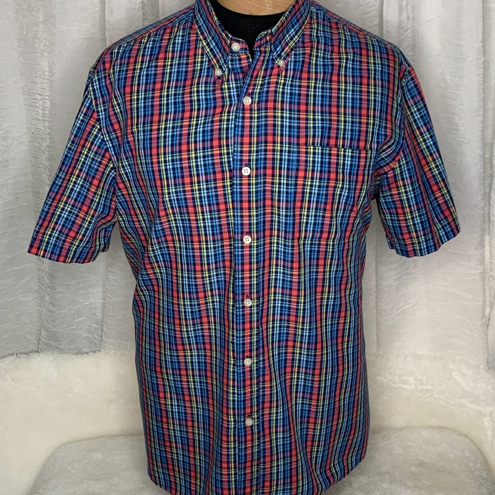 Men’s SaddleBred multicolored plaid Button Shirt
